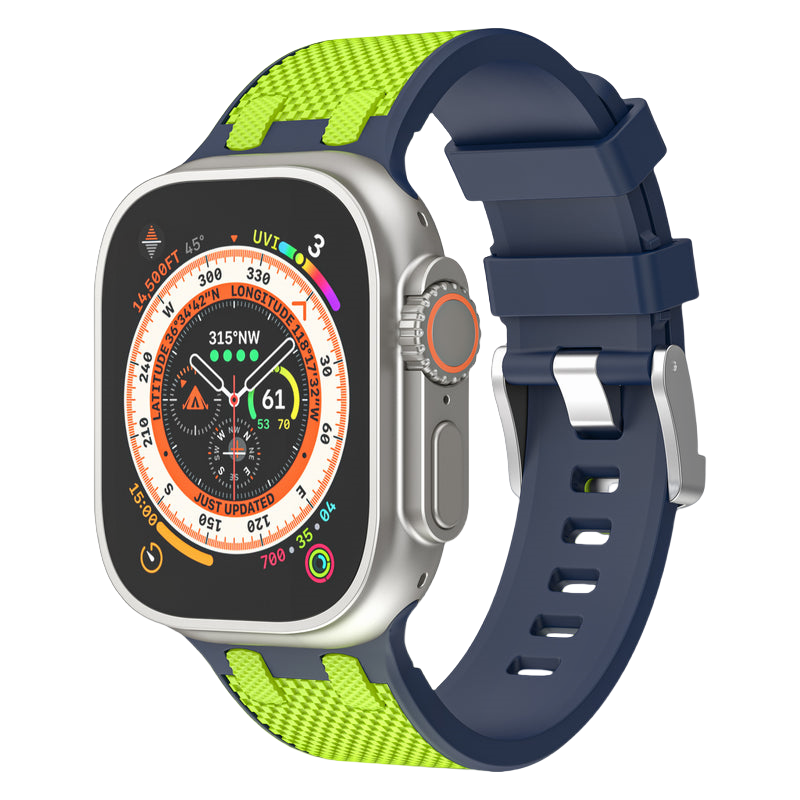 iArmor Modern Dual-Color Rubber Strap for Apple Watch