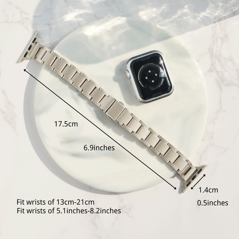 iArmor Timeless Horizontal Metal Link Strap für Apple Watch