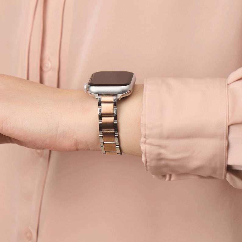 iArmor Timeless Horizontal Metal Link Strap für Apple Watch