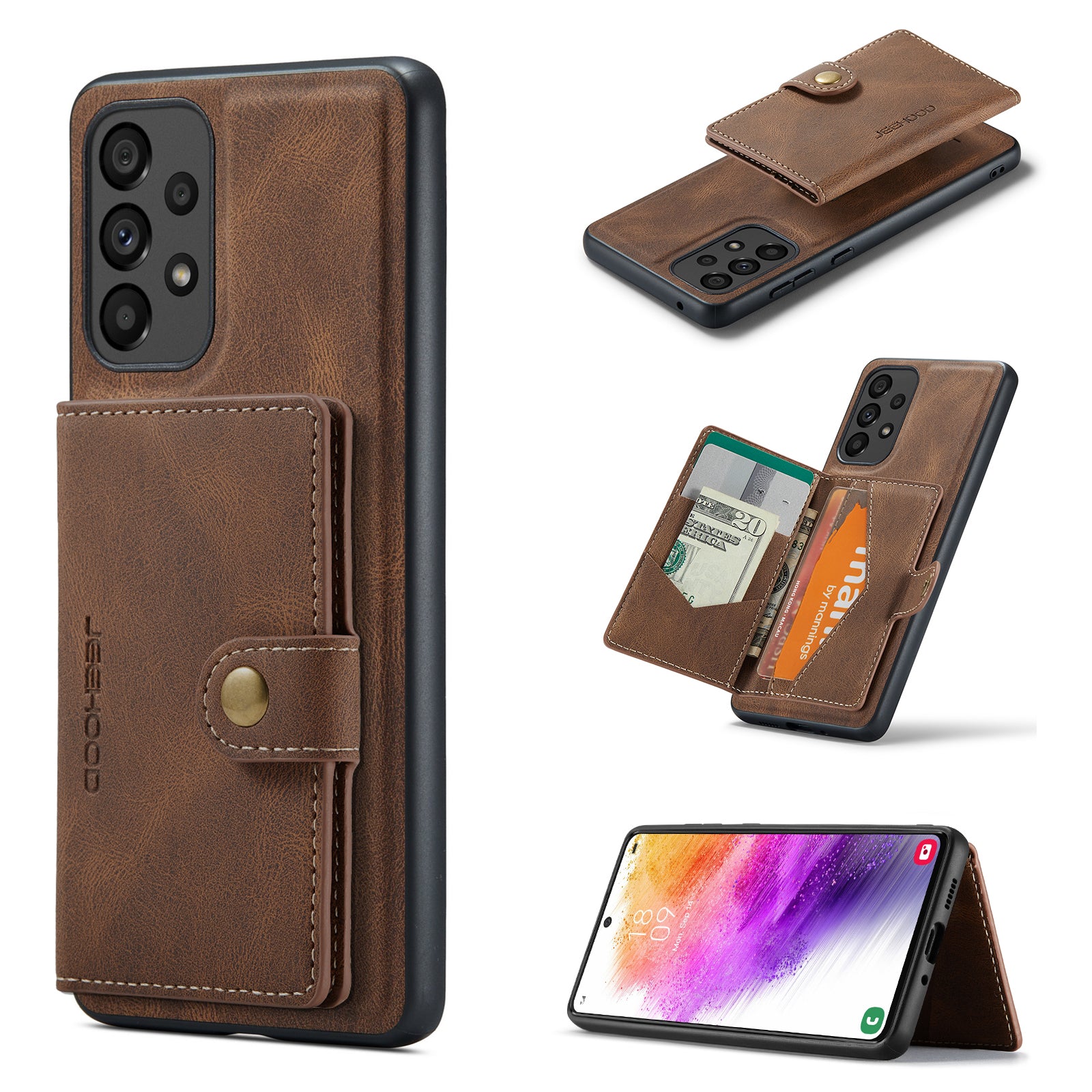 iArmor Detachable Magnetic Leather Card Case for Samsung Galaxy A Series