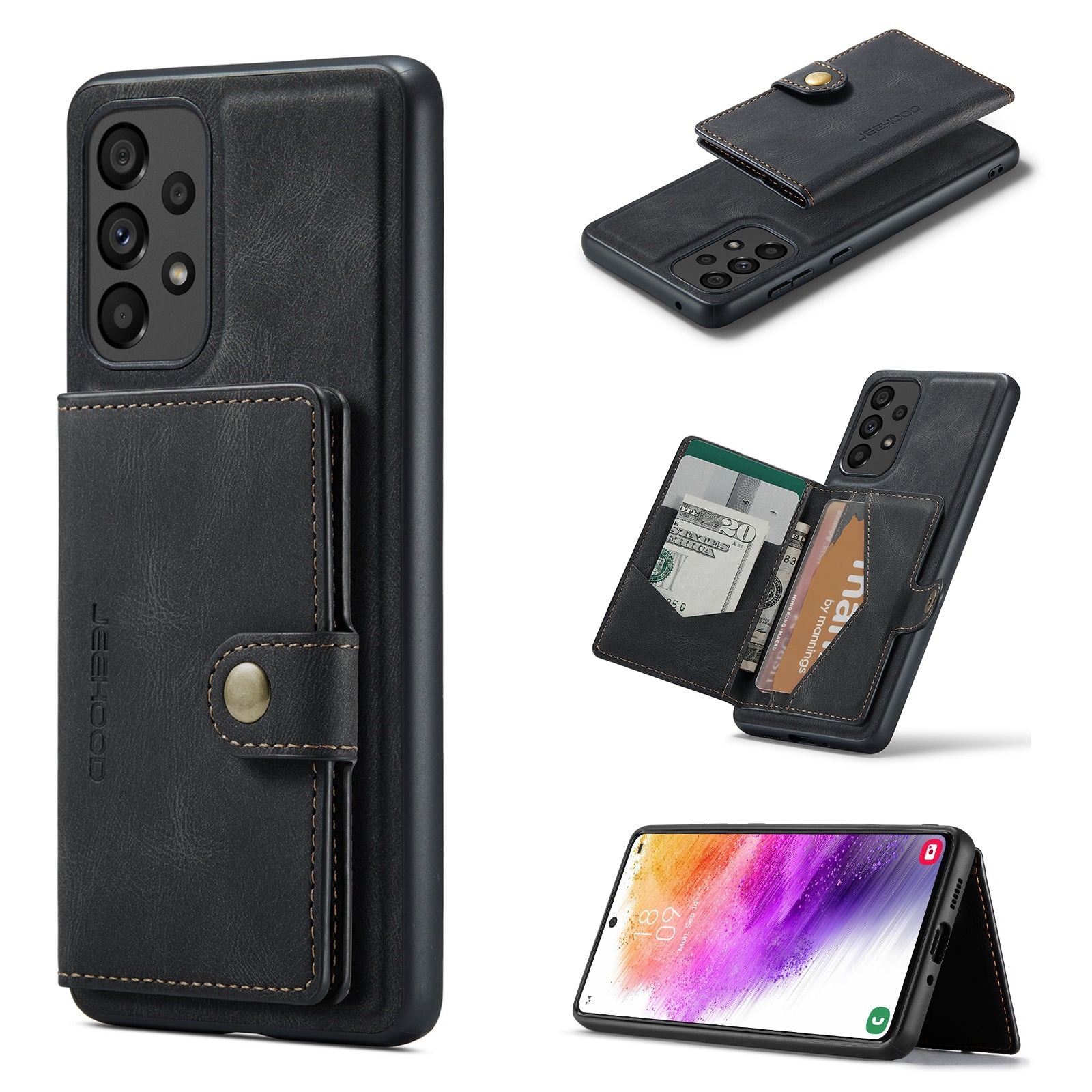 iArmor Detachable Magnetic Leather Card Case for Samsung Galaxy A Series