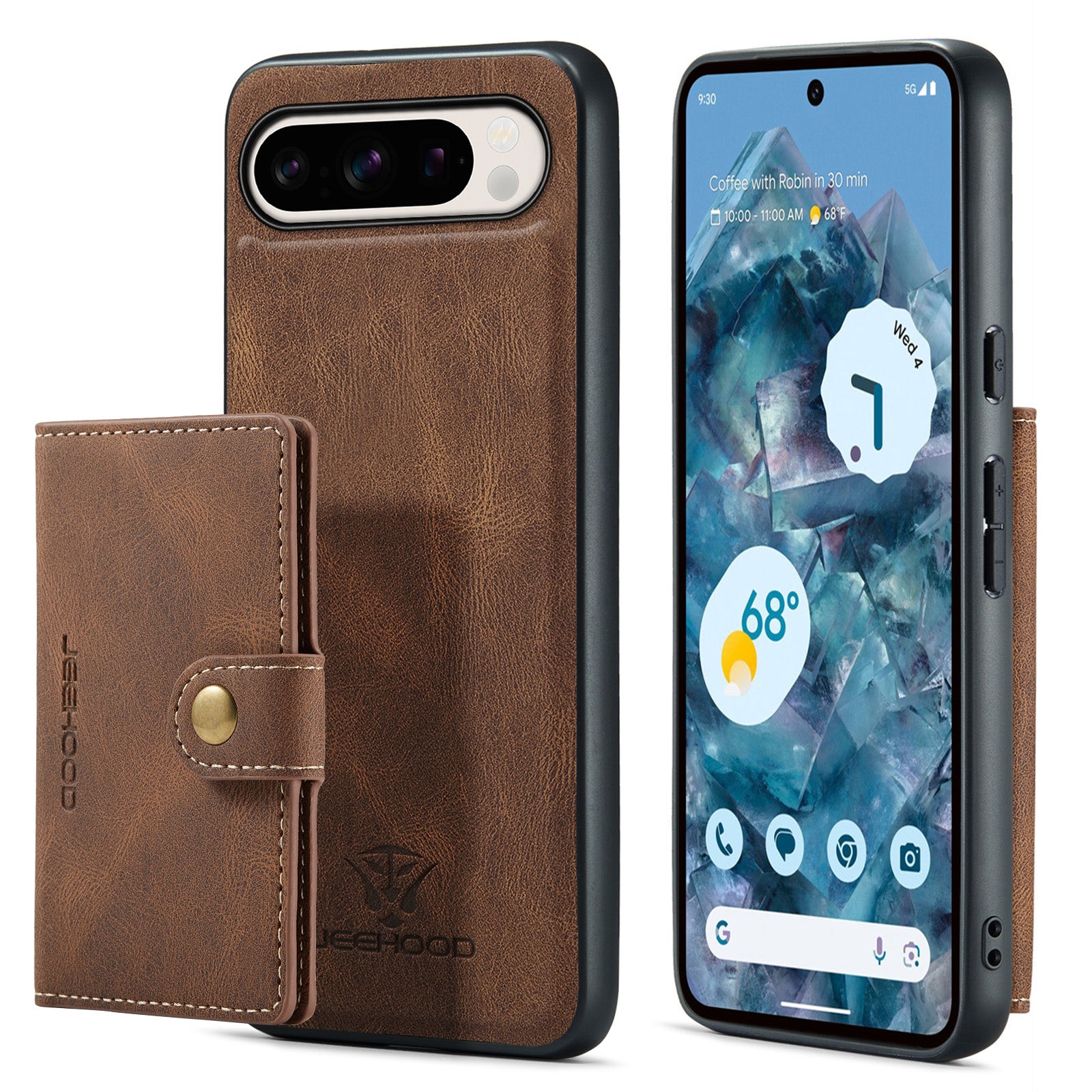 iArmor Detachable Magnetic Leather Card Case for Google Pixel