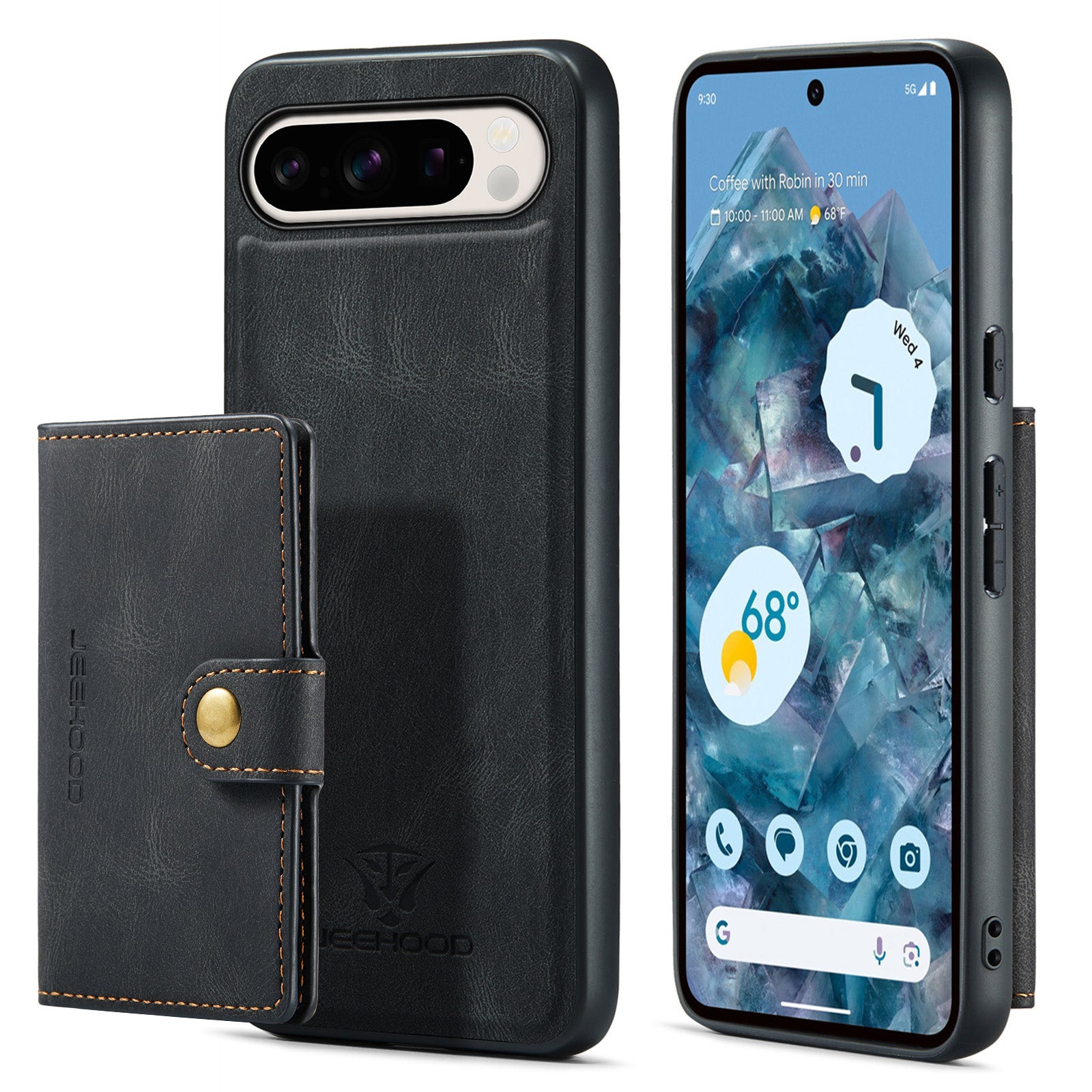 iArmor Detachable Magnetic Leather Card Case for Google Pixel