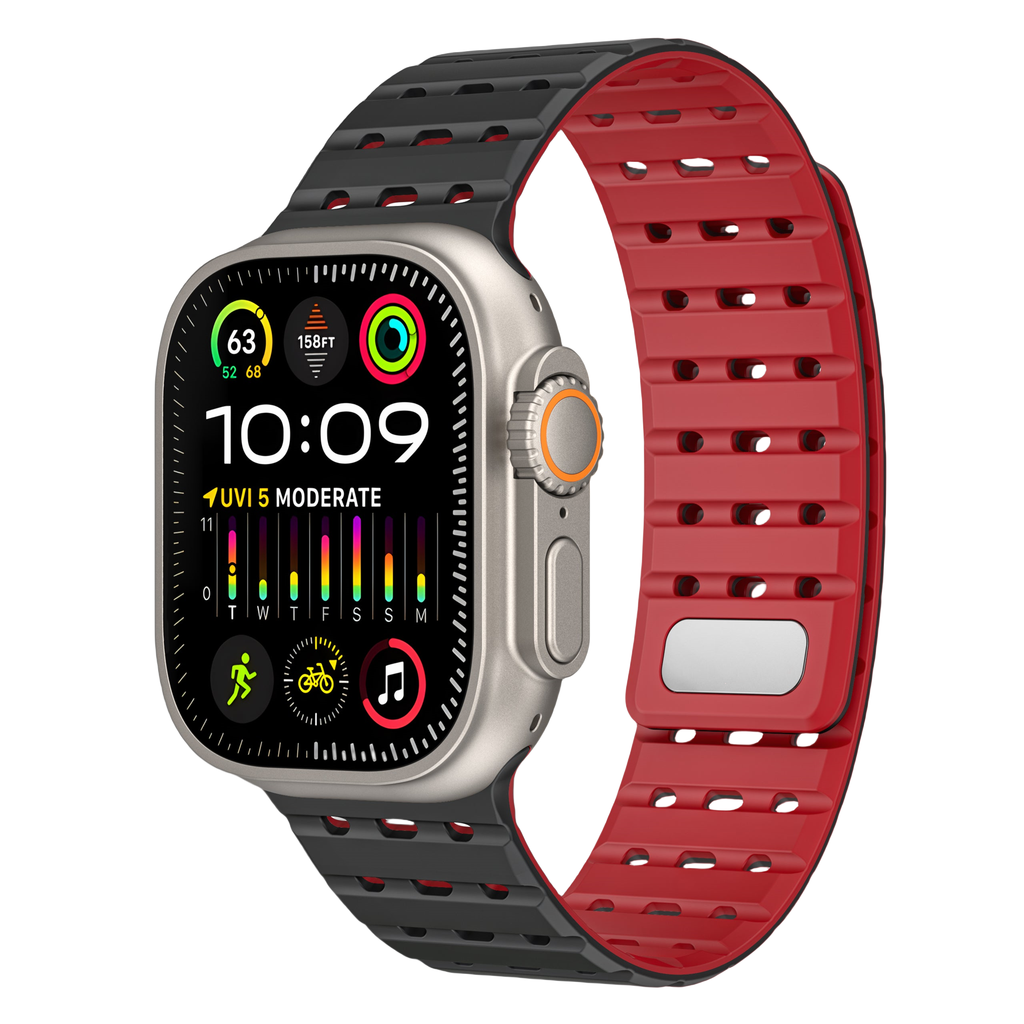 IARMOR Tri-Hole Soft Rubber TPU Band for Apple Watch