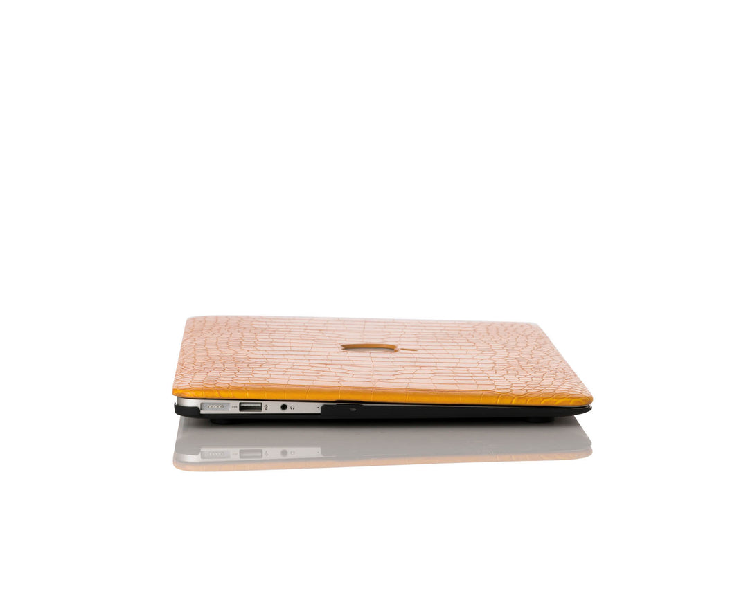 iArmor Croc-Style MacBook Case – Sunset Orange Delight