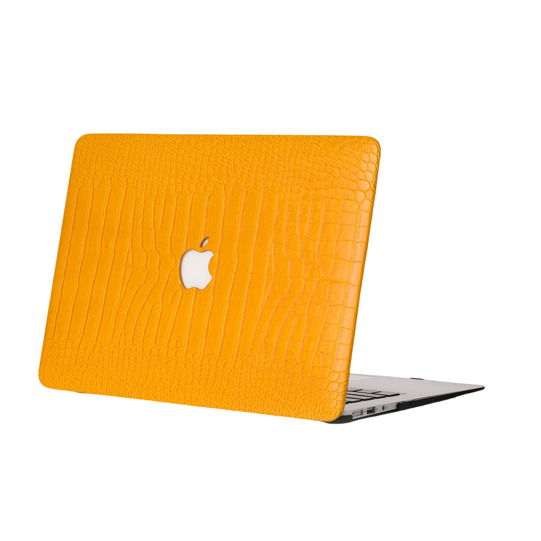 iArmor Croc-Style MacBook Case – Sunset Orange Delight