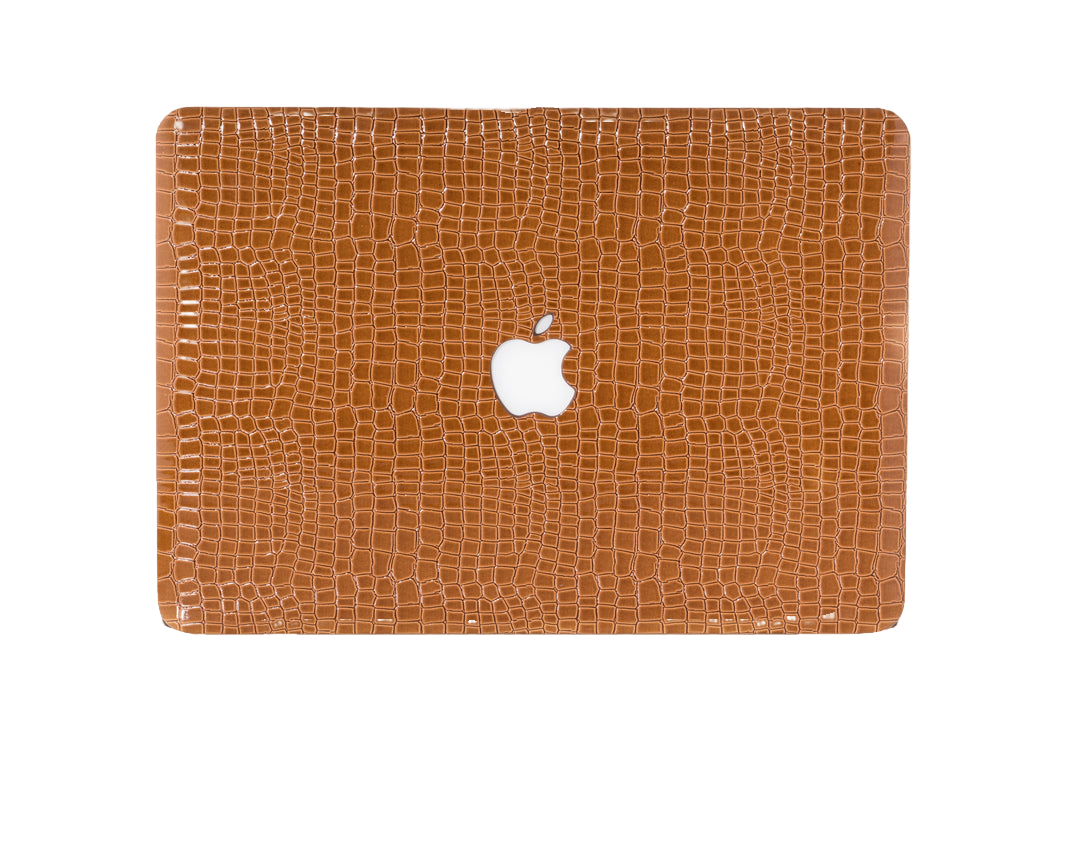 iArmor Croc-Style MacBook Case – Orange Brown Flexible