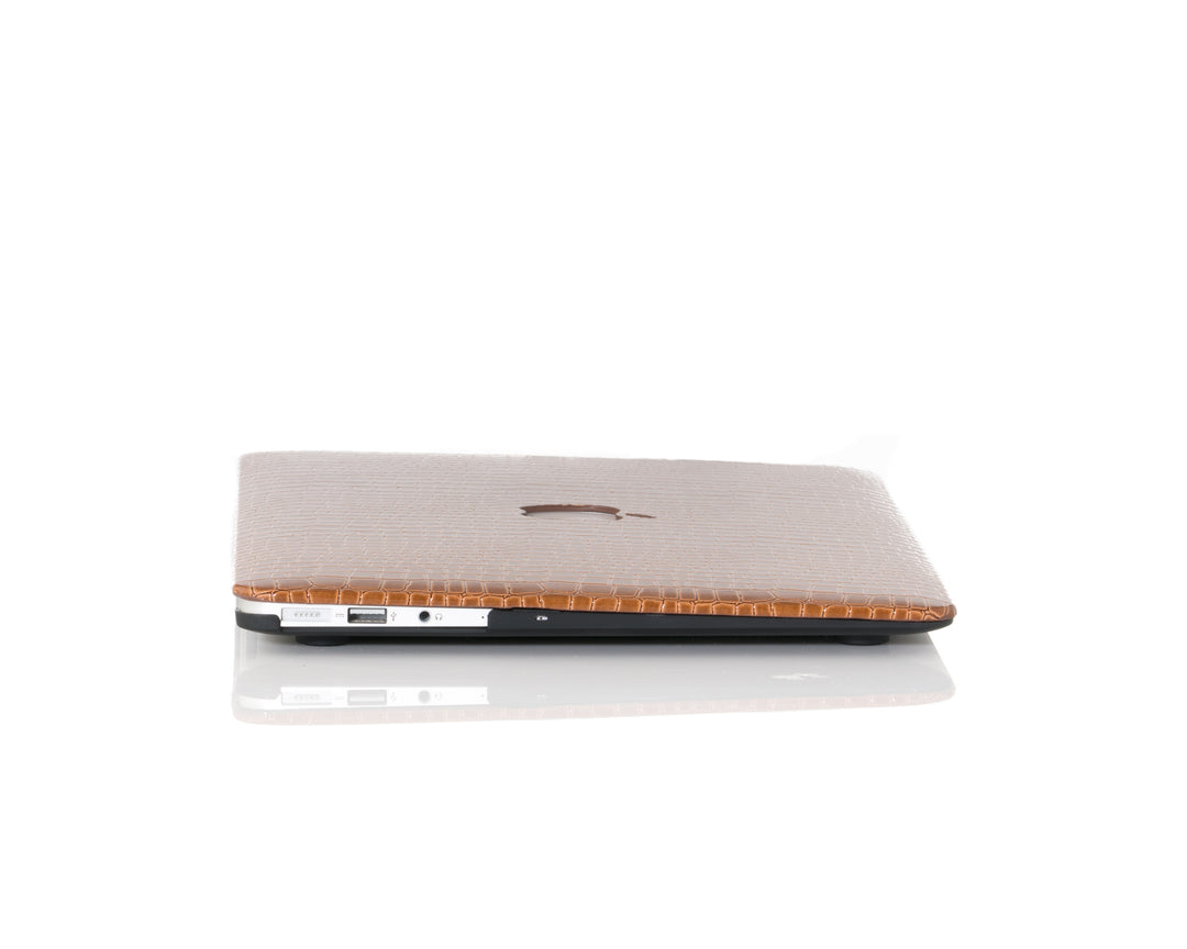 iArmor Croc-Style MacBook Case – Orange Brown Flexible