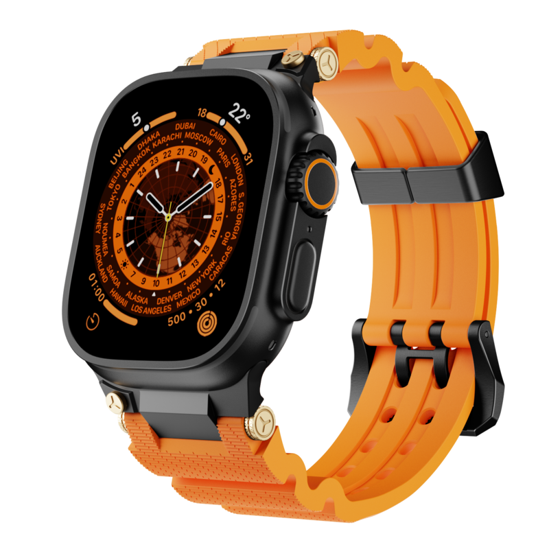 iArmor Pulse Series – Dive-Pro Silicone Band for Apple Watch: Crafted for Comfort Underwater and Beyond