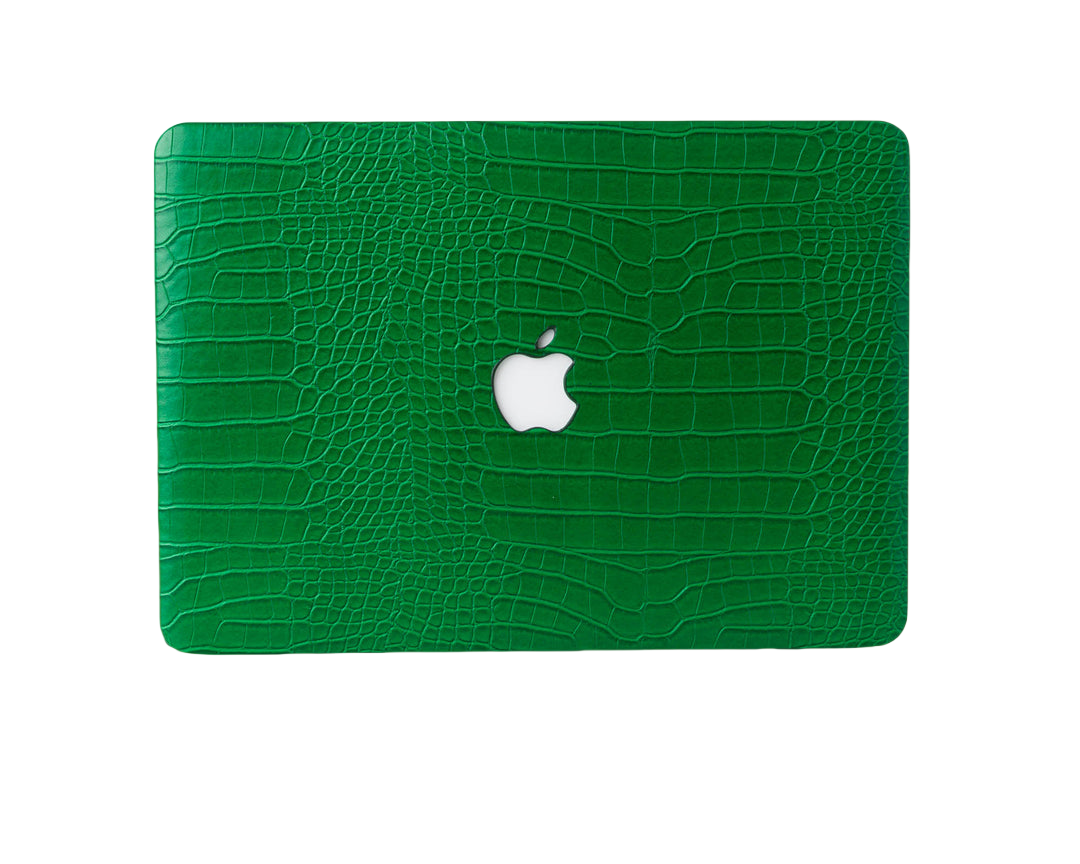 iArmor Croc-Style MacBook Case – Forest Green Grace