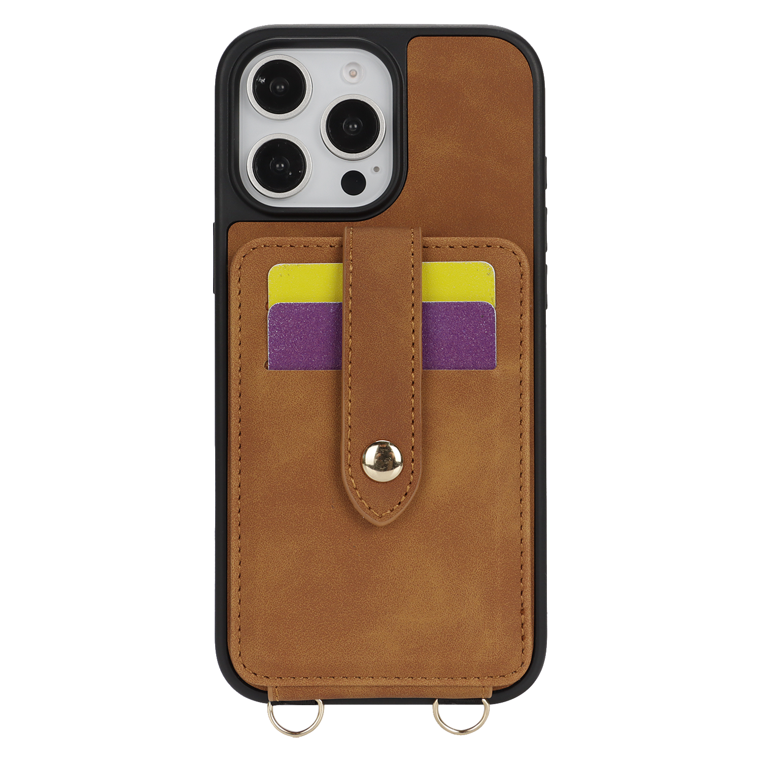 iArmor Refined Leather iPhone Case with Card Holder, Mirror