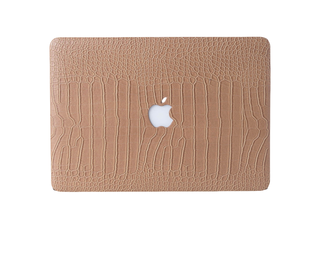 iArmor Croc-Style MacBook Case – Golden Opulence