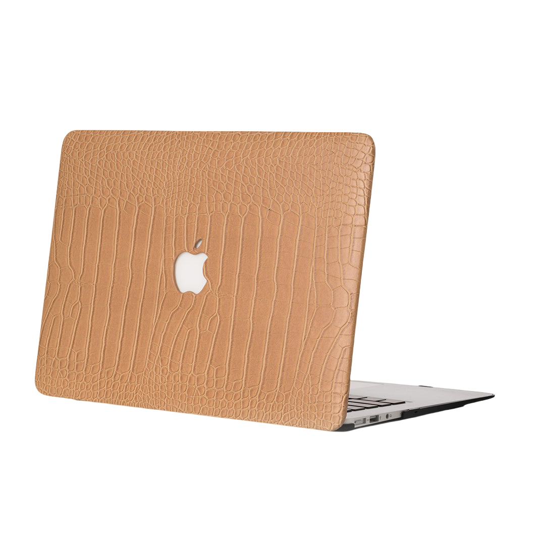 iArmor Croc-Style MacBook Case – Golden Opulence