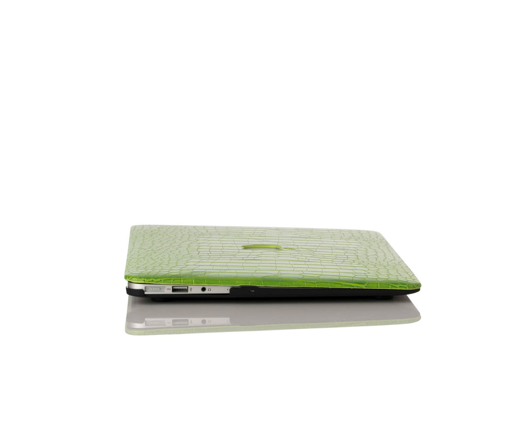 iArmor MacBook-Hülle im Krokodil-Stil – Pear Green Envy