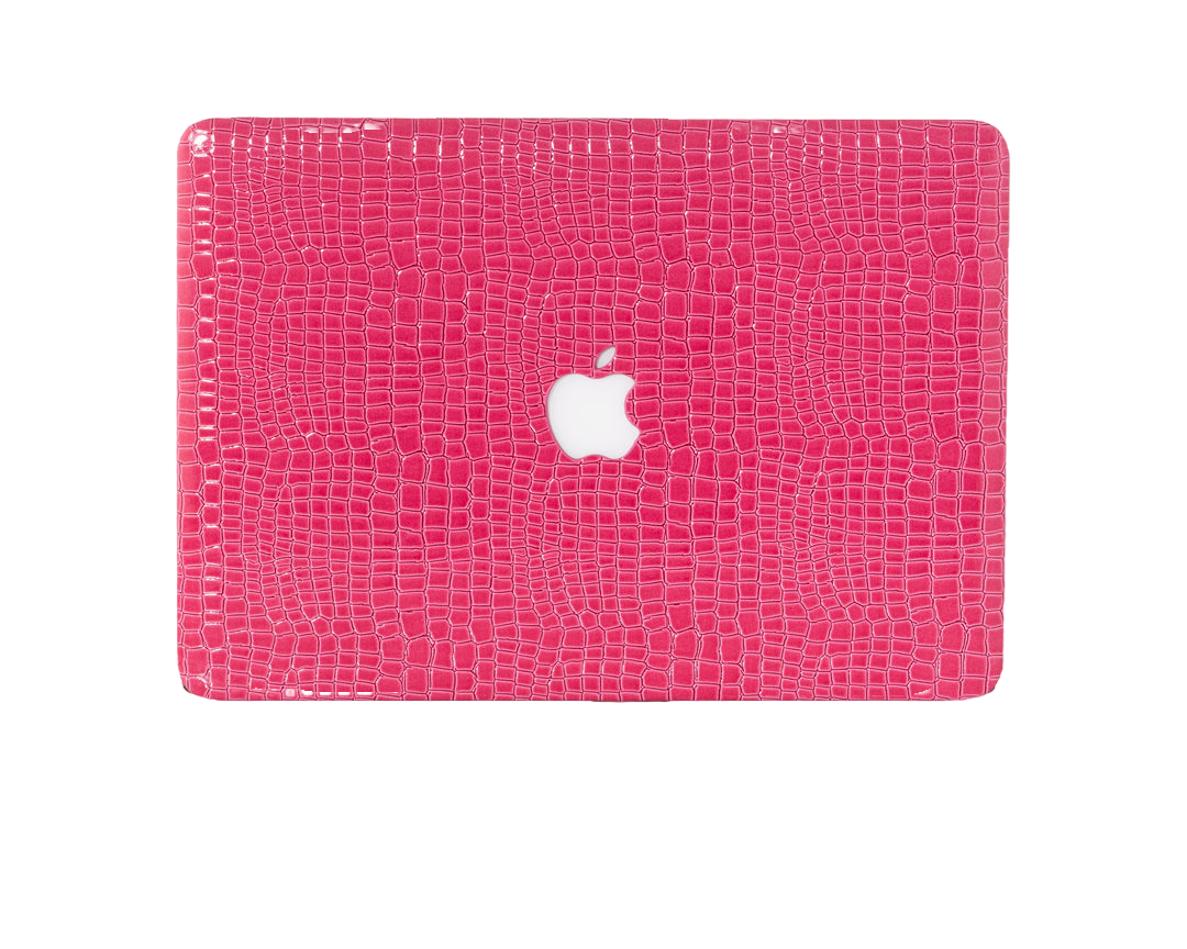 iArmor Croc-Style MacBook Case – Blush Pink Chic