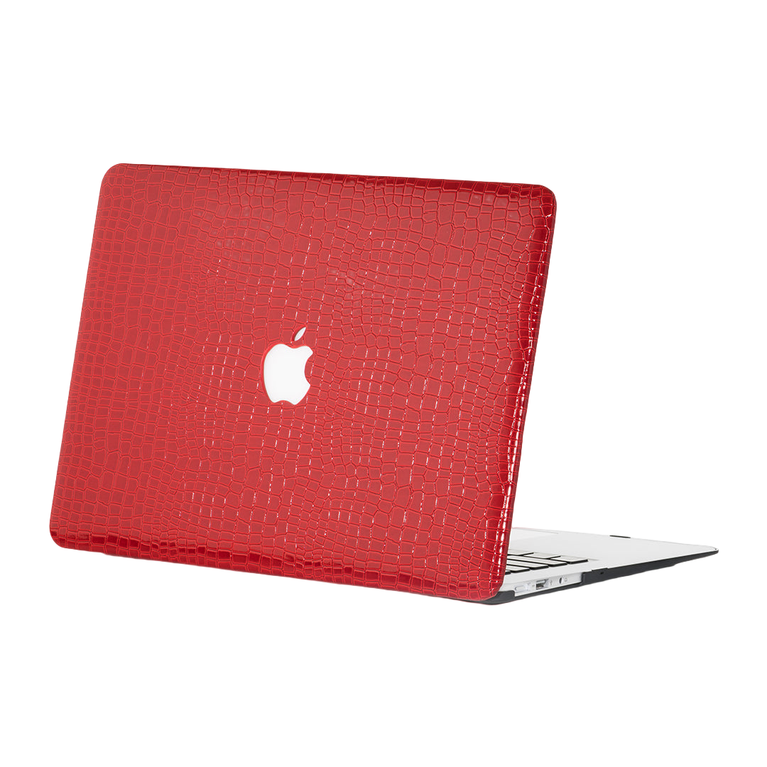 iArmor Croc-Style MacBook Case – Firebrick Red Bliss