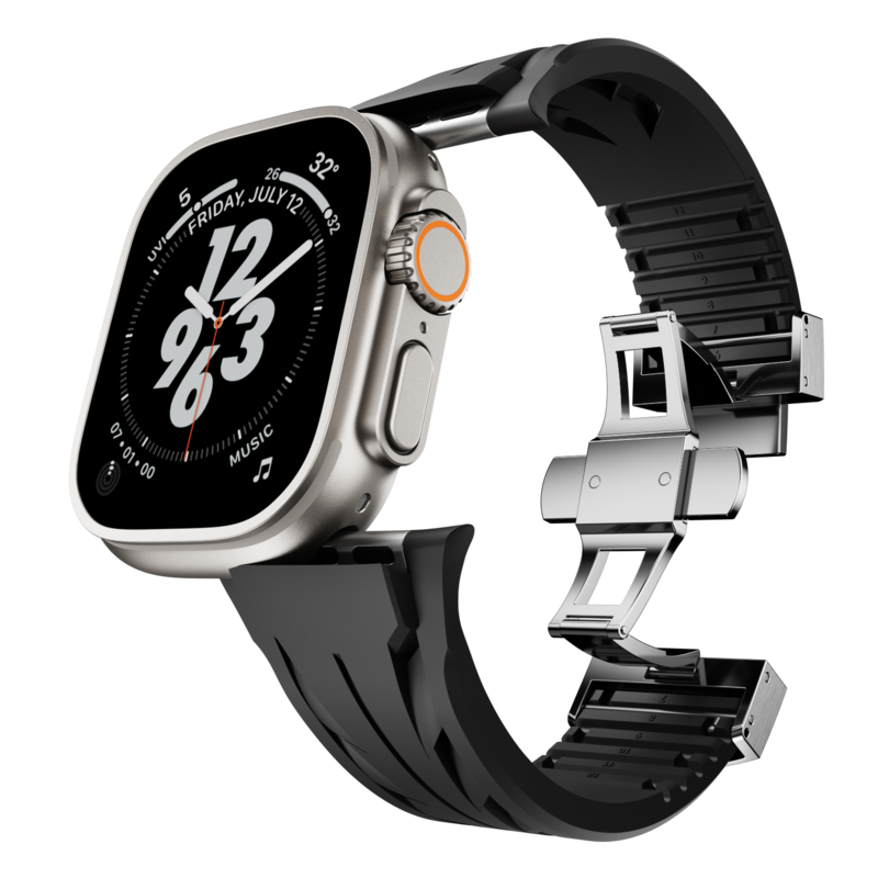 IARMOR Aerodynamic Design with Dual-Button Clasp Band for Apple Watch