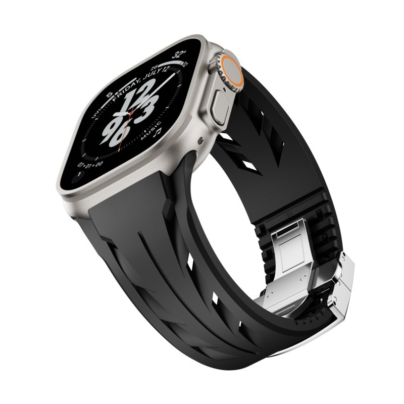 IARMOR Aerodynamic Design with Dual-Button Clasp Band for Apple Watch