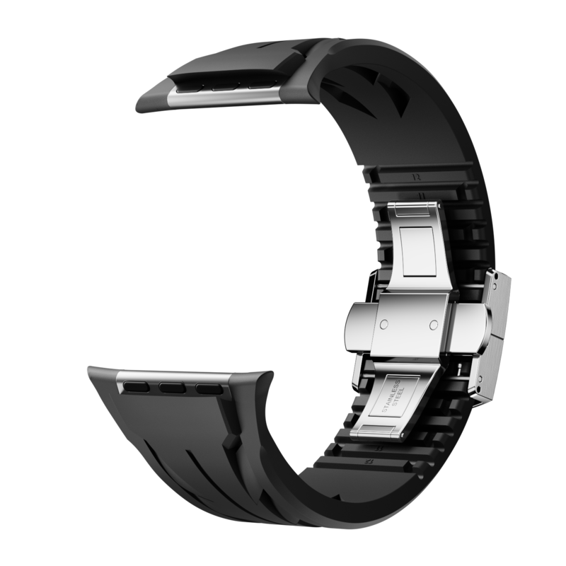 IARMOR Aerodynamic Design with Dual-Button Clasp Band for Apple Watch