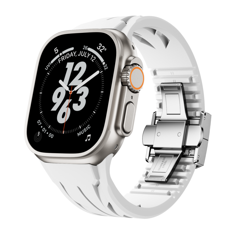 IARMOR Aerodynamic Design with Dual-Button Clasp Band for Apple Watch