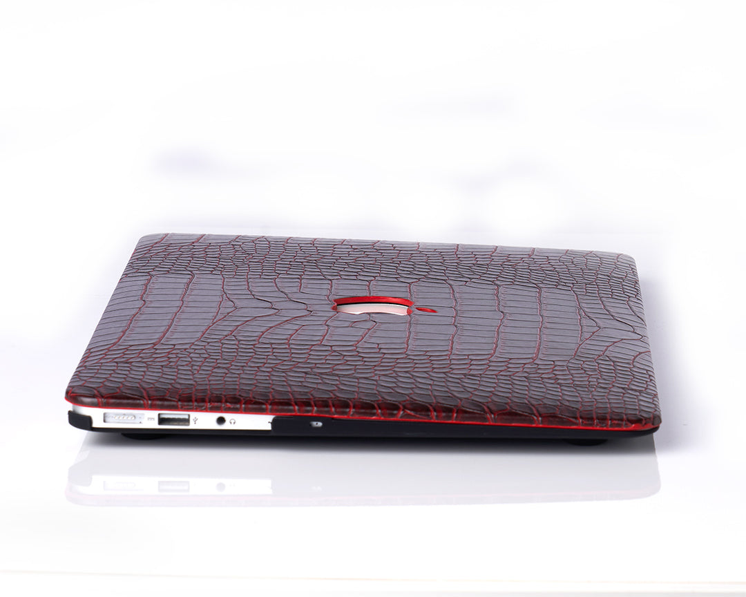 iArmor Croc-Style MacBook Case – Maroon Red Deeply