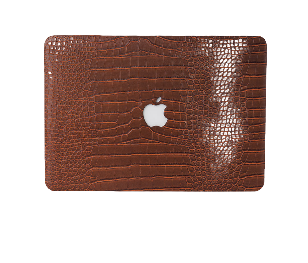 iArmor Croc-Style MacBook Case – Walnut Brown