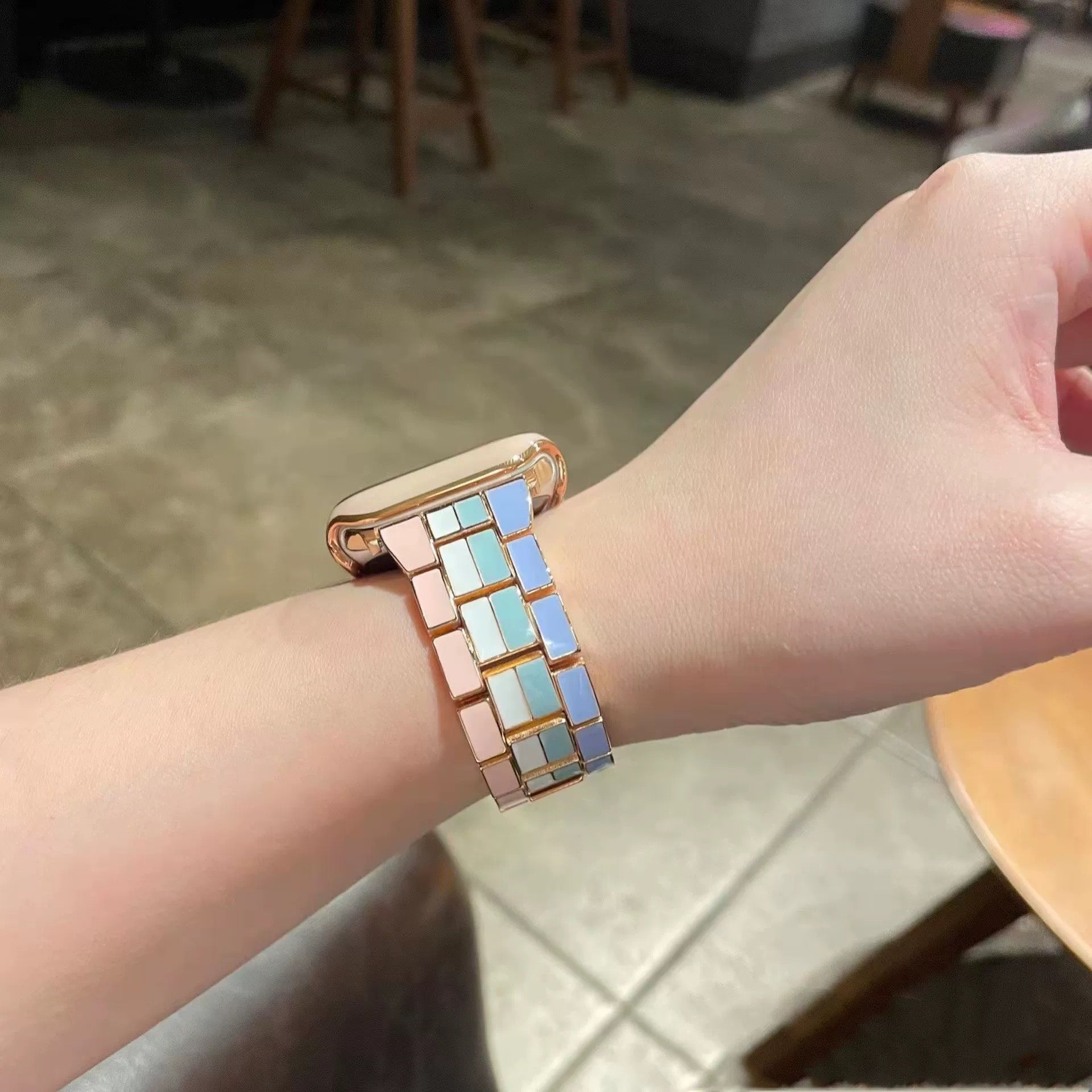 iArmor Mehrfarbiges 4-reihiges Square Link Band für die Apple Watch