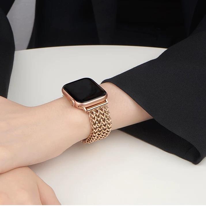 iArmor Heart-Woven Metal Link Band für Apple Watch